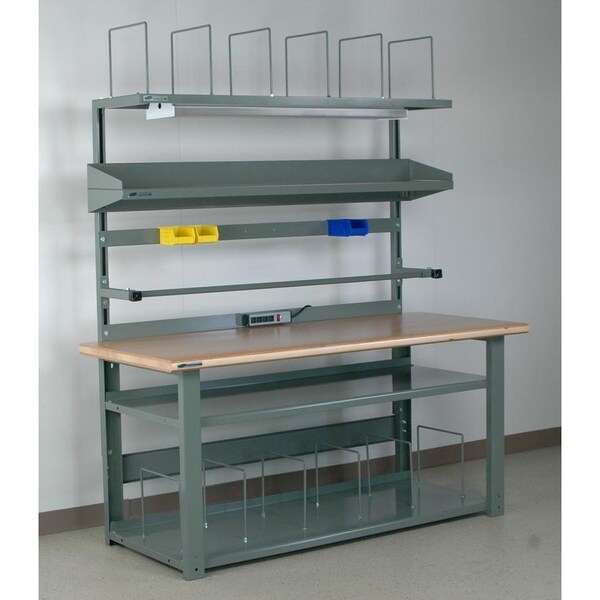 Carton Shelf W/ Hoop Dividers, 16"D