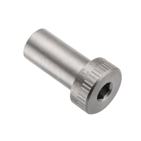 Shoulder Screw, 2B Thr Sz, 1/4 in Thr Lg, 1 in Shoulder Lg, 18-8 Stainless Steel