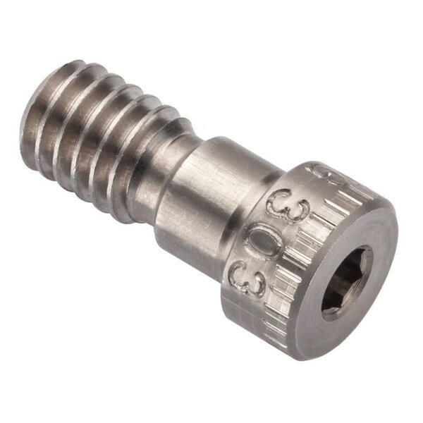 Shoulder Screw, 2A Thr Sz, 7/16 Thr Lg, 1/4 in Shoulder Lg, 18-8 Stainless Steel