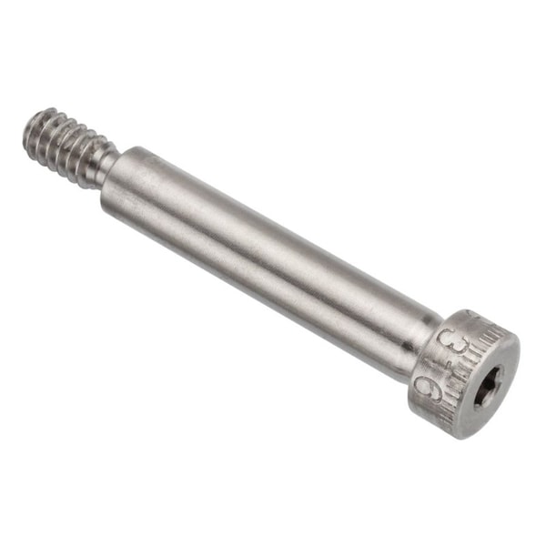 Self-Locking Shoulder Screws, 3A Thr Sz, 3/8 Thr Lg, 1-1/4 in Shoulder Lg, 316 Stainless Steel