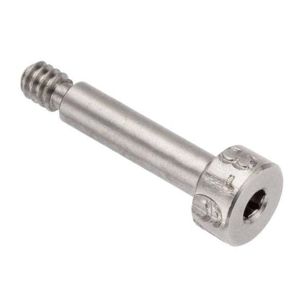Self-Locking Shoulder Screws, 3A Thr Sz, 5/32 Thr Lg, 1 in Shoulder Lg, 316 Stainless Steel