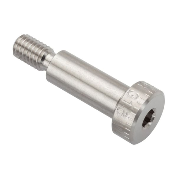 Shoulder Screw, 5g6g Thr Sz, 11mm Thr Lg, 18 mm Shoulder Lg, 316 Stainless Steel