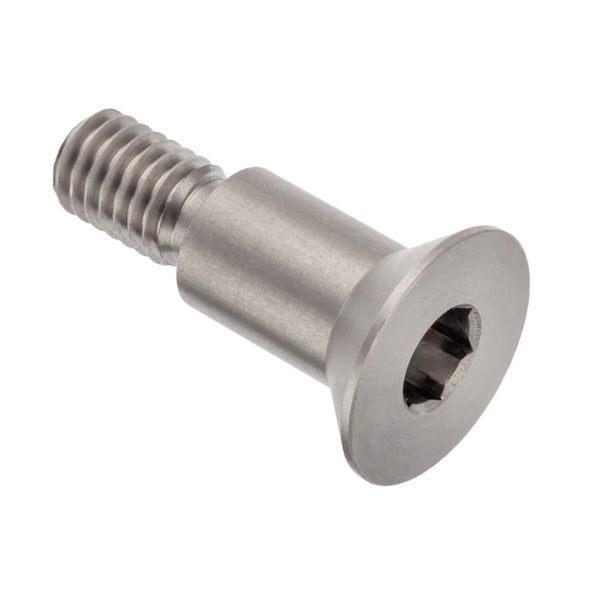 Shoulder Screw, 3/8"-16 Thr Sz, 5/8 Thr Lg, 5/8 in Shoulder Lg, 18-8 Stainless Steel