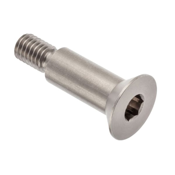 Shoulder Screw, 3/8"-16 Thr Sz, 5/8 Thr Lg, 1 in Shoulder Lg, 18-8 Stainless Steel