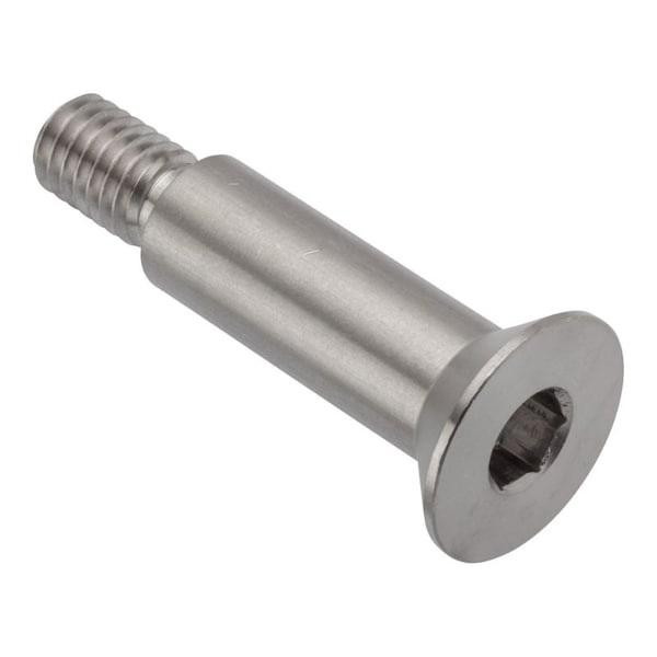 Shoulder Screw, 3/8"-16 Thr Sz, 5/8 Thr Lg, 1-1/4 in Shoulder Lg, 18-8 Stainless Steel