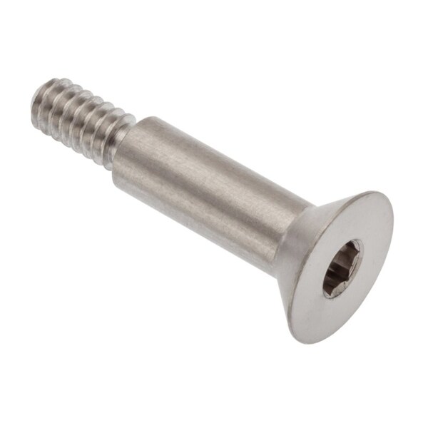 Shoulder Screw, #10-24 Thr Sz, 3/8 Thr Lg, 5/8 in Shoulder Lg, 18-8 Stainless Steel