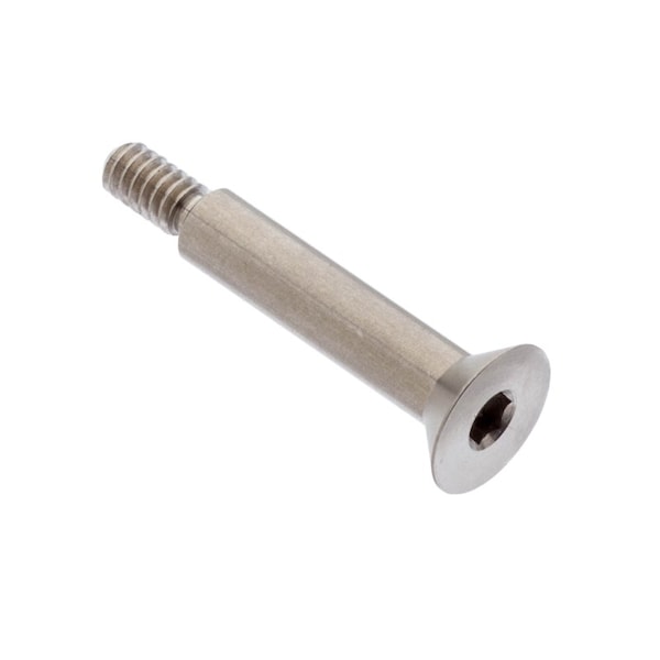 Shoulder Screw, #10-24 Thr Sz, 3/8 Thr Lg, 1 in Shoulder Lg, 18-8 Stainless Steel