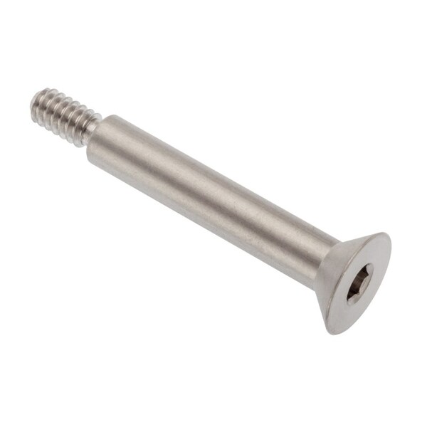 Shoulder Screw, #10-24 Thr Sz, 3/8 Thr Lg, 1-1/4 in Shoulder Lg, 18-8 Stainless Steel
