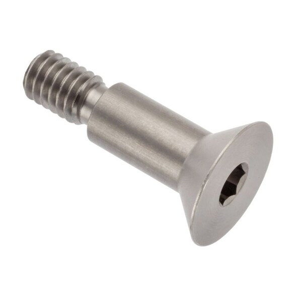Shoulder Screw, 5/16"-18 Thr Sz, 1/2 Thr Lg, 5/8 in Shoulder Lg, 18-8 Stainless Steel