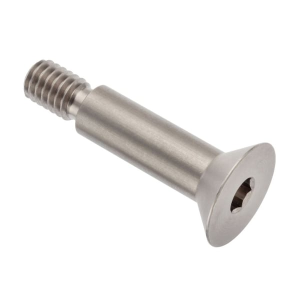 Shoulder Screw, 5/16"-18 Thr Sz, 1/2 Thr Lg, 1 in Shoulder Lg, 18-8 Stainless Steel