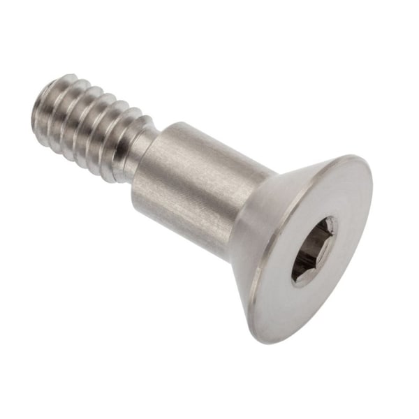Shoulder Screw, 1/4"-20 Thr Sz, 7/16 Thr Lg, 3/8 in Shoulder Lg, 18-8 Stainless Steel
