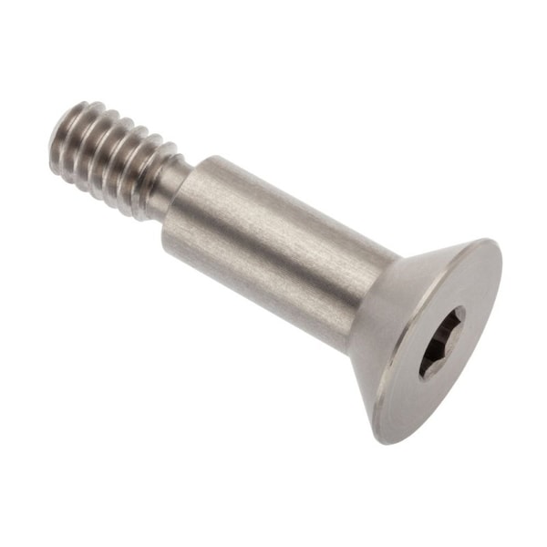 Shoulder Screw, 1/4"-20 Thr Sz, 7/16 Thr Lg, 5/8 in Shoulder Lg, 18-8 Stainless Steel