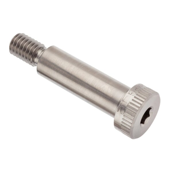 Shoulder Screw, 3A Thr Sz, 5/8 Thr Lg, 1-1/4 in Shoulder Lg, Titanium