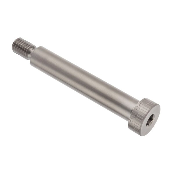 Shoulder Screw, 3A Thr Sz, 5/8 Thr Lg, 2-1/2 in Shoulder Lg, Titanium