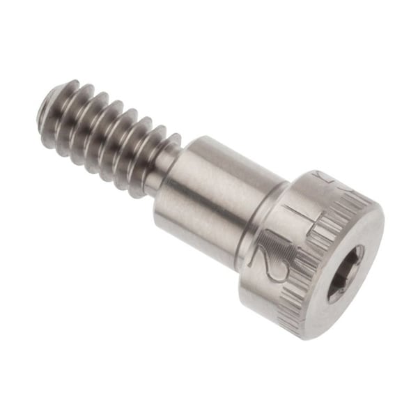 Shoulder Screw, 3A Thr Sz, 3/8 Thr Lg, 9/32 Shoulder Lg, Titanium