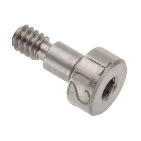 Shoulder Screw, 3A Thr Sz, 5/32 Thr Lg, 5/32 in Shoulder Lg, Titanium