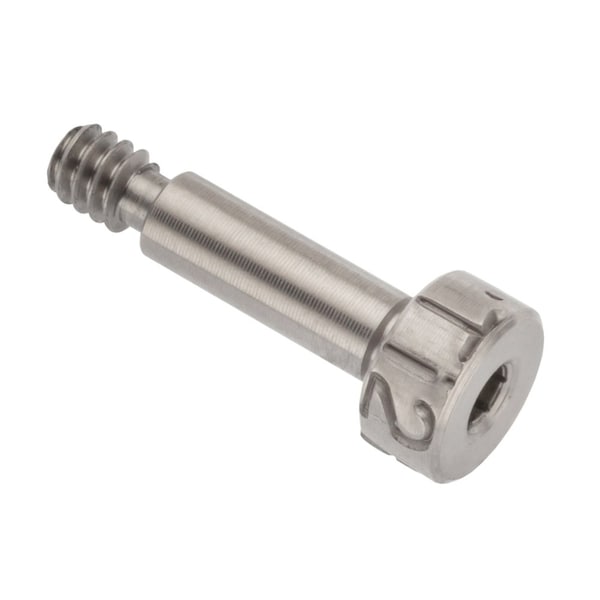 Shoulder Screw, 3A Thr Sz, 5/32 Thr Lg, 13/32 in Shoulder Lg, Titanium