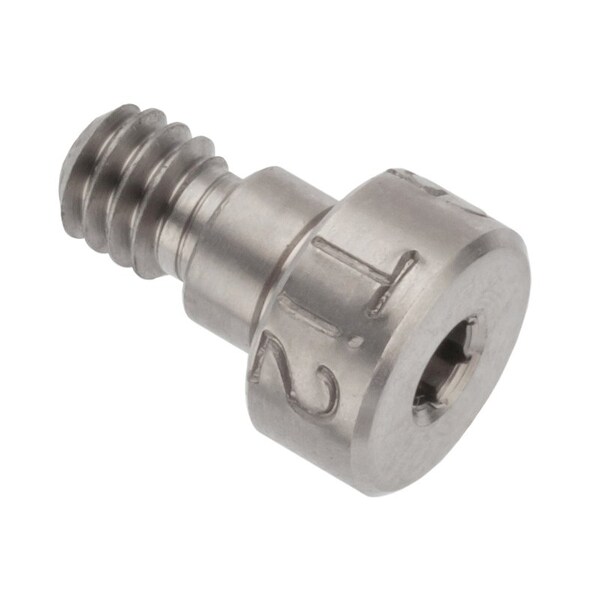 Shoulder Screw, 3A Thr Sz, 3/16 Thr Lg, 1/8 in Shoulder Lg, Titanium
