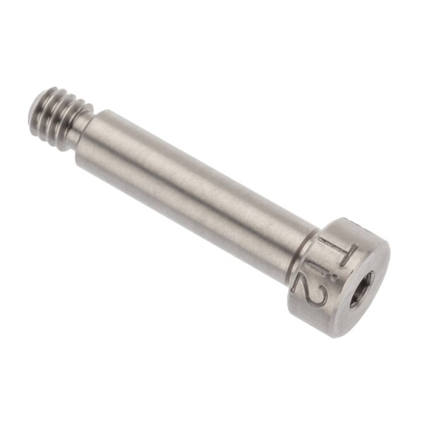 Shoulder Screw, 3A Thr Sz, 7/8 Thr Lg, 3/4 in Shoulder Lg, Titanium