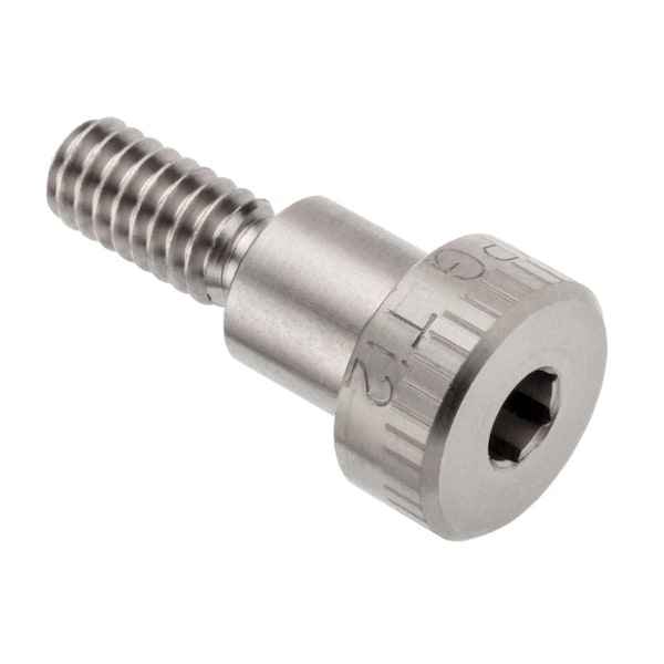 Shoulder Screw, 3A Thr Sz, 1/2 Thr Lg, 3/8 in Shoulder Lg, Titanium