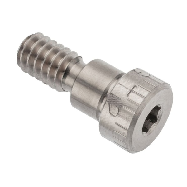 Shoulder Screw, 3A Thr Sz, 7/16 Thr Lg, 1/4 in Shoulder Lg, Titanium