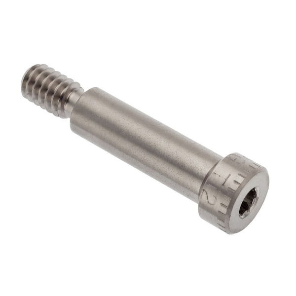 Shoulder Screw, 3A Thr Sz, 7/16 Thr Lg, 1-1/4 in Shoulder Lg, Titanium