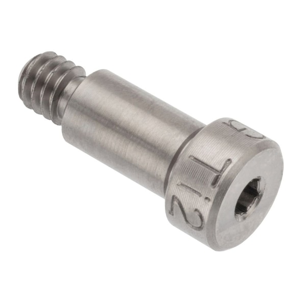 Shoulder Screw, 3A Thr Sz, 5/8 Thr Lg, 3/8 in Shoulder Lg, Monel