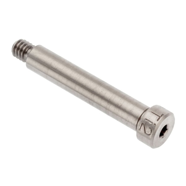 Shoulder Screw, 3A Thr Sz, 3/16 Thr Lg, 2 in Shoulder Lg, Titanium