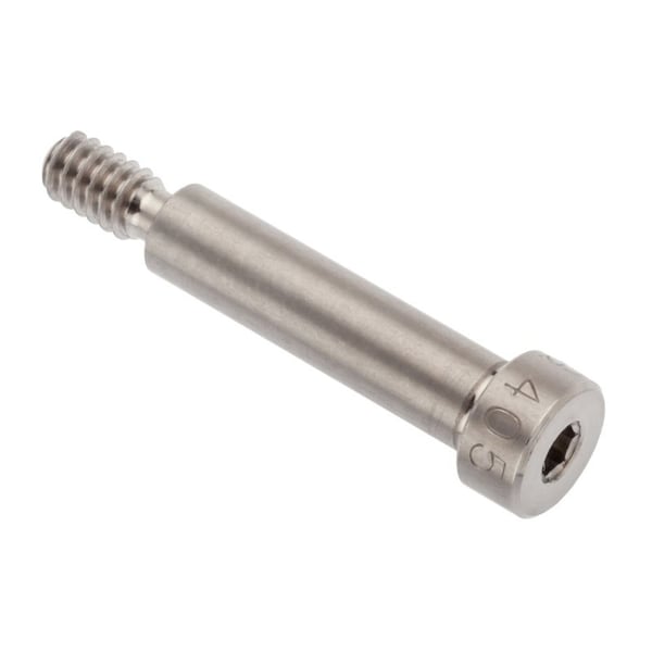 Shoulder Screw, 3A Thr Sz, 3/8 Thr Lg, 1 in Shoulder Lg, Monel