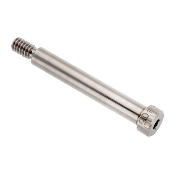 Shoulder Screw, 3A Thr Sz, 7/16 Thr Lg, 2 in Shoulder Lg, Monel