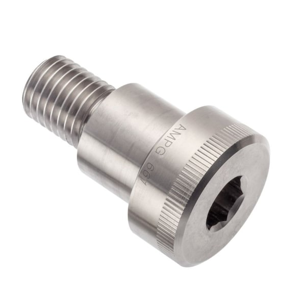 Shoulder Screw, 3A Thr Sz, 1-1/8 Thr Lg, 1 in Shoulder Lg, Aluminum