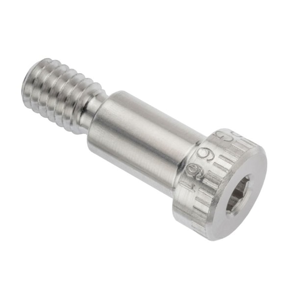 Shoulder Screw, 3A Thr Sz, 7/8 Thr Lg, 5/8 in Shoulder Lg, Aluminum