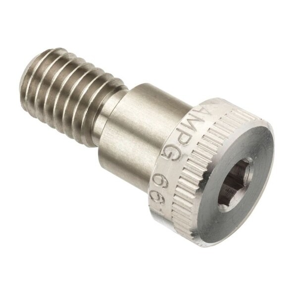 Shoulder Screw, 3A Thr Sz, 3/4 Thr Lg, 1/2 in Shoulder Lg, Aluminum