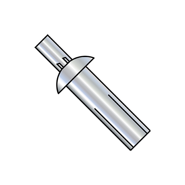 Nail Drive Anchor, 3/16" Dia., 3/16" L, Steel 1000 PK