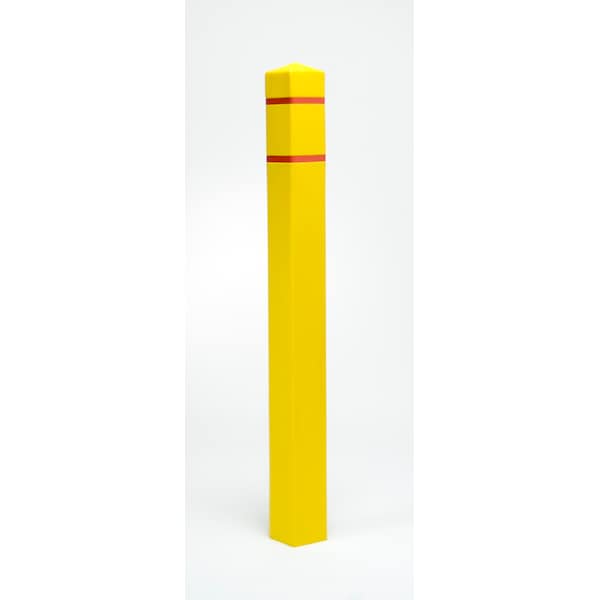 Square Post Sleeve, 4.5" Dia, 55" H, Bla