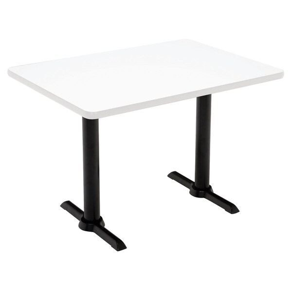 Rectangle 60 W, 30 L, 41 H, Laminate Top, Designer White