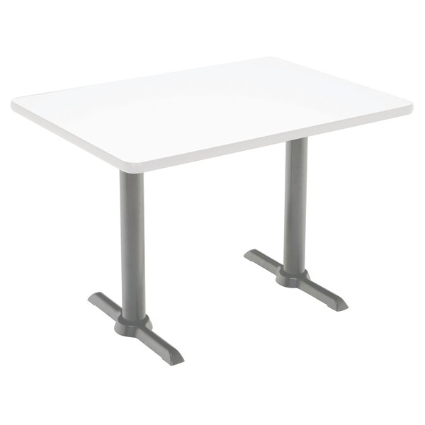 Rectangle 60 W, 30 L, 41 H, Laminate Top, Designer White