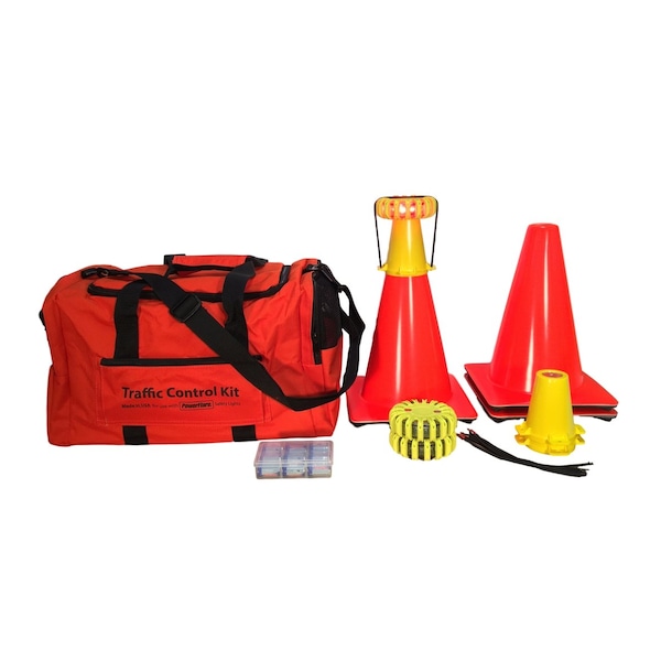Traffc Ctrl Kt, 3, Red Lt, Ylw Shell