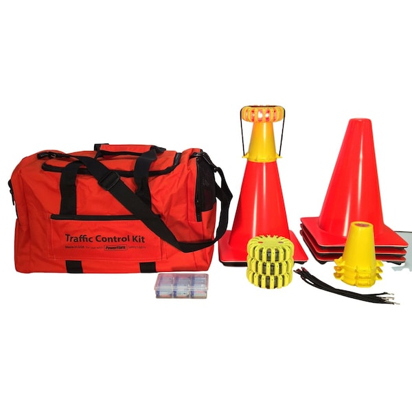 Traffc Ctrl Kt, 4, Red Lt, Ylw Shell