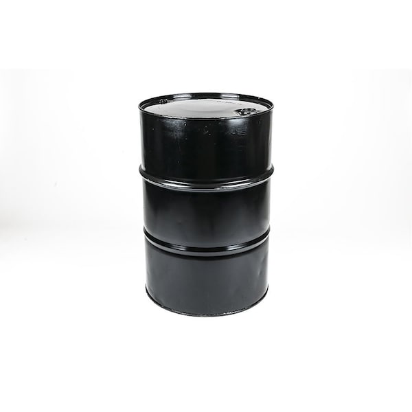 55 Gal Reconditioned Tight Head Drum, Steel, Black