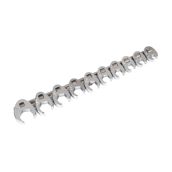 Flare Nut Crowsft Wrench Set, SAE, 10 pcs.