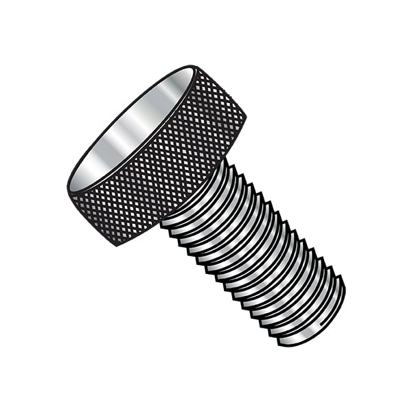 10-32X1/2 KNURLED THUMB SCREW ALUMINUM, PK100