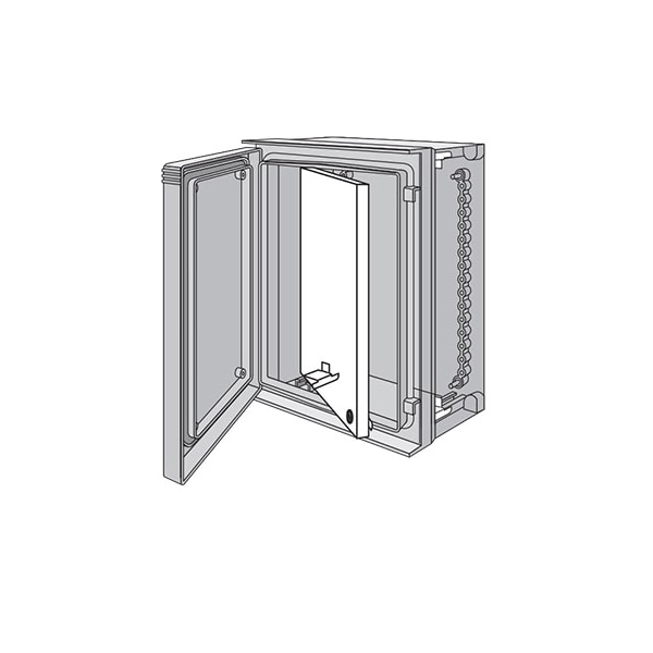 Swing-Out Panel, fits 513x412mm, White,