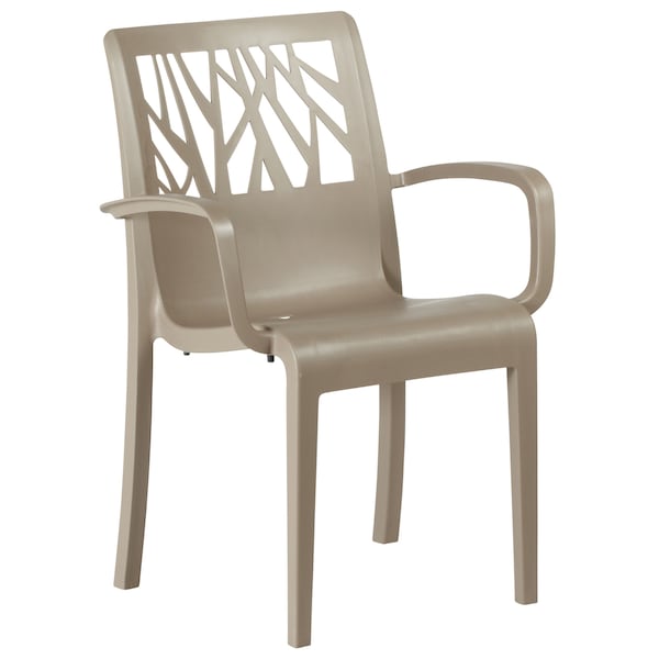 Vegetal Stacking Armchair, Taupe