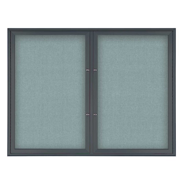 Double Door Radius Plus Corkboard, 42"X