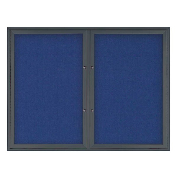 Double Door Radius Plus Corkboard, 42"X