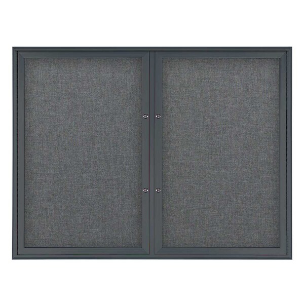Double Door Radius Plus Corkboard, 42"X