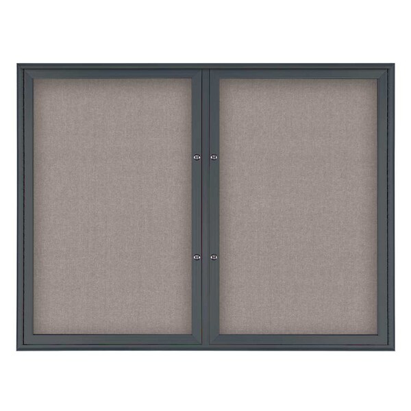 Double Door Radius Plus Corkboard, 42"X