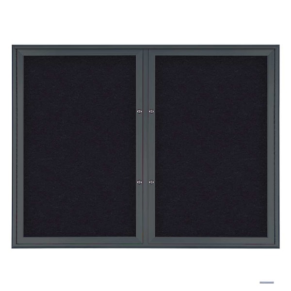 Double Door Radius Plus Corkboard, 42"X