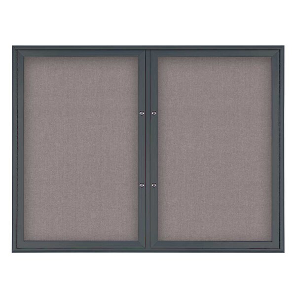 Double Door Radius Plus Corkboard, 42"X